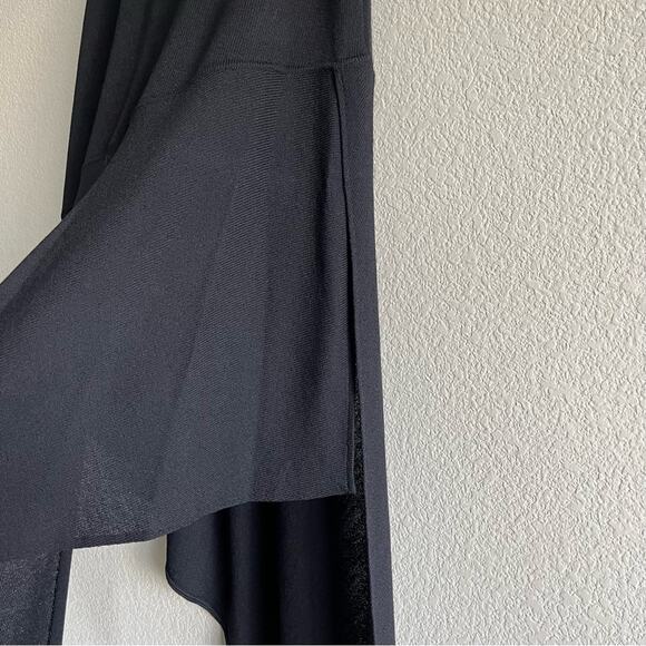 St. John Evening Black Asymmetrical Knit Skirt - Picture 5 of 7